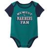 MLB Seattle Mariners Infant Boys' 3pk Bodysuit - 3 of 4