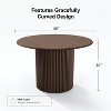 Dovelina Round Dining Table Modern Wood Kitchen Table for 4 People - 46" - 4 of 4