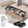 StorageBud Storage Ottoman for Bedroom End of Bed, Fabric Storage Bench, Large Storage Ottoman Bench, Entryway Bench with Storage - 2 of 4