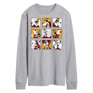 Men's - Disney - Goofy Grid Long Sleeve Graphic T-Shirt - 1 of 4
