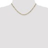 Black Bow Jewelry 10k Yellow Gold 3.5mm Hollow Figaro Chain Necklace - 2 of 4