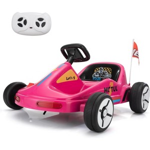 Sandinrayli Electric Go Kart for Kids, 12V Ride on Car Outdoor Pedal Race Toy - 1 of 1