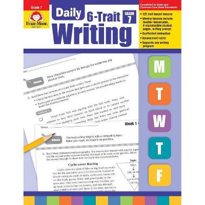 Daily 6-Trait Writing Grade 7 - by  Evan-Moor Educational Publishers (Paperback)