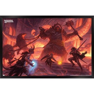 Trends International Dungeons and Dragons - Fire Giant Framed Wall Poster Prints - 1 of 4