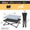 QuestaPack Foldable Elevated Dog Bed, 2 in 1 Portable Dog Cot with Removable Reversible Cotton Pad - 4 of 4