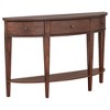 LOVMOR U-Style Modern Curved Console Table Sofa Table with 3 drawers and 1 Shelf for Hallway, Entryway, Living Room - 4 of 4