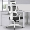 KERDOM Ergonomic Mesh Office Chair - High Back Computer Chair with Adjustable Lumbar Support and 360 Degree Swivel, White - 3 of 4