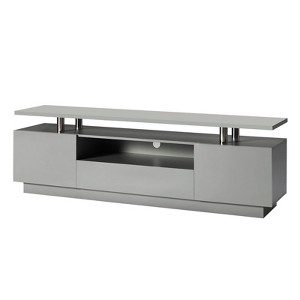 AMERLIFE 70" High Gloss TV Stand with LED Lights, Storage Cabinet & Shelf, Fits 80" TVs - 1 of 4