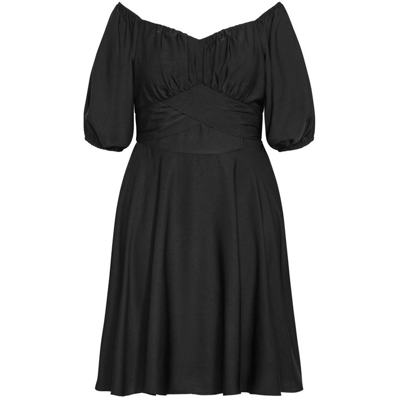 Women's Plus Size Eloise Dress - black | CITY CHIC, 5 of 7