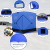 Ice Fishing Insulated Tent for 3-4 People - Large Pop-Up Hub-Style Shelter with 68 Sq Ft Fishable Area, Windproof & Easy Setup for Ultimate Comfort - 4 of 4