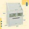 NicBex Kids 5-Shelf Bookcase with Storage Drawer Montessori Toy Organizer Playroom Storage System with Anti-Tip Anchors - 4 of 4