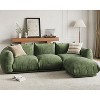 101"L Shape Modular Sectional Sofa,Chenille Fabric Cloud Couch with High Resilience Sponge,Deep Seat Boneless Sofa for Living Room,Comfy Small Space - 3 of 4