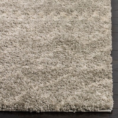 Arizona Shag ASG750 Power Loomed Area Rug - Grey/Ivory - 8'x10' - Safavieh.