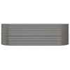 vidaXL Garden Raised Bed Powder-coated Steel 102.4"x15.7"x26.8" Silver - 3 of 4