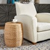 Uttermost Resort Straw Accent Stool - 2 of 4