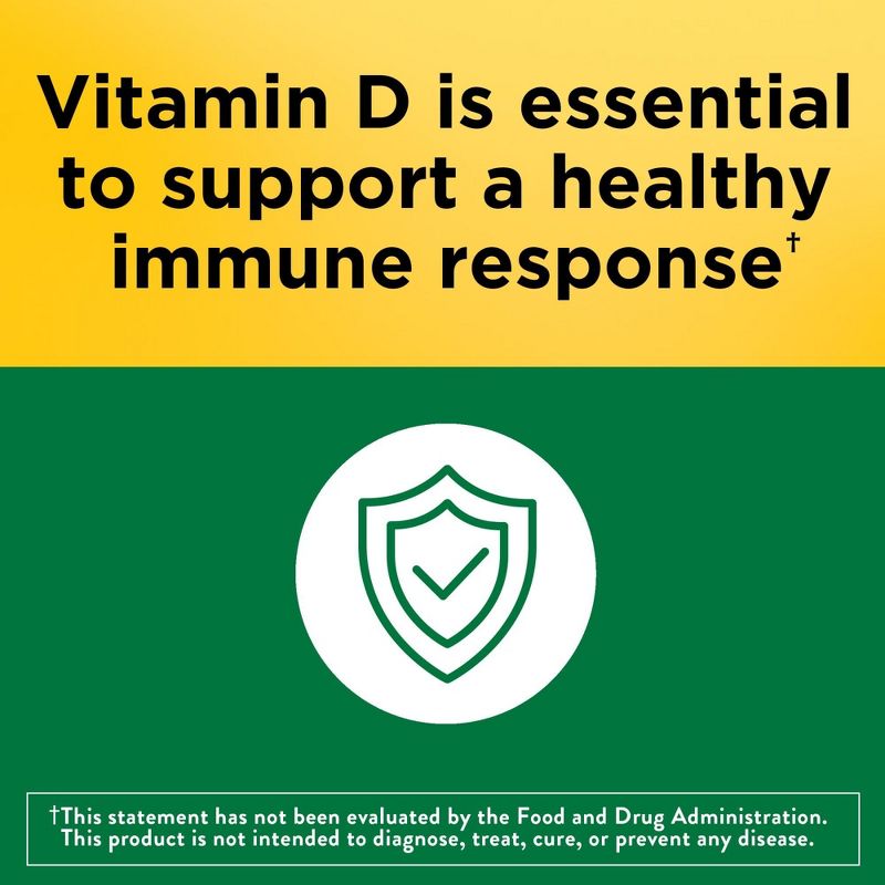 Nature Made Vitamin D3 1000 IU (25 mcg), Bone Health and Immune Support Tablet, 6 of 14