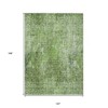 Olive Green And Artichoke Green Abstract Washable Indoor Outdoor Area Rug - 3 of 4