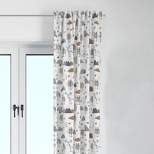 Bacati - Woodlands Animals Beige/Grey Curtain Panel
