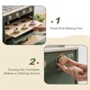 ROBOTIME Kids Wooden Toy Oven Kitchen Play with Play Food, Green, 16.1"*11"*22.6" - 4 of 4