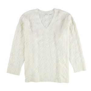 Calvin Klein Womens Chain Stitch Pullover Sweater - 1 of 2