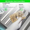 Commercial Hood Filters,Stainless Steel 6 Grooves Range Hood Filter for Kitchen Exhaust Hoods, Pack of 6 - 3 of 4