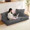 Mjkone Foldable Lazy Sofa, 3-in-1 Fold Small Tatami Sofa Bed,Lounge Chair Sofa by day,Pet Friendly Couch - 4 of 4