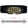INSPIRE CHIC Knot Woven Metal Interlocking Buckle Elastic Waist Cinch Belt - 3 of 4