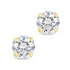 SHINE by Sterling Forever Sterling Silver Everyday Essential CZ Studs - 4 of 4