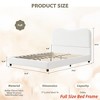 Twin/Full/Queen Size Bed Frame for Kids w/ Velvet Upholstered Headboard, Cute Low Profile Platform Bed for Girls and Boys - 2 of 4