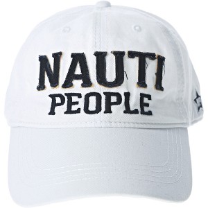 Pavilion Gift Company - Nauti People - White Adjustable Hat - Hats - 1 of 4