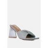 Cupid Kiss Pleated Twist Strap Sandals Women - 2 of 4