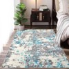 Washable Rug Modern Abstract Non Slip Rug Foldable Stain Resistant Low Pile Watercolor Design Indoor Carpet for Bedroom Living Room Nursery - 4 of 4