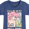 Girls' - Disney - Call Me On My Shell Phone Fitted Short Sleeve Graphic T-Shirt - 2 of 4