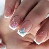 LOVELAY CREATIONS Short Press-On Nails with Butterfly Full Cover Acrylic - 3 of 4