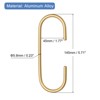 Unique Bargains Hanging Clothes Towels Shoe Scarf Bag Aluminum Alloy C-Shaped Hanger Hook - 2 of 4