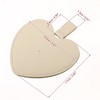 Unique Bargains Stainless Steel Heart Shaped Compact Makeup Mirror and PU Leather Case - 4 of 4
