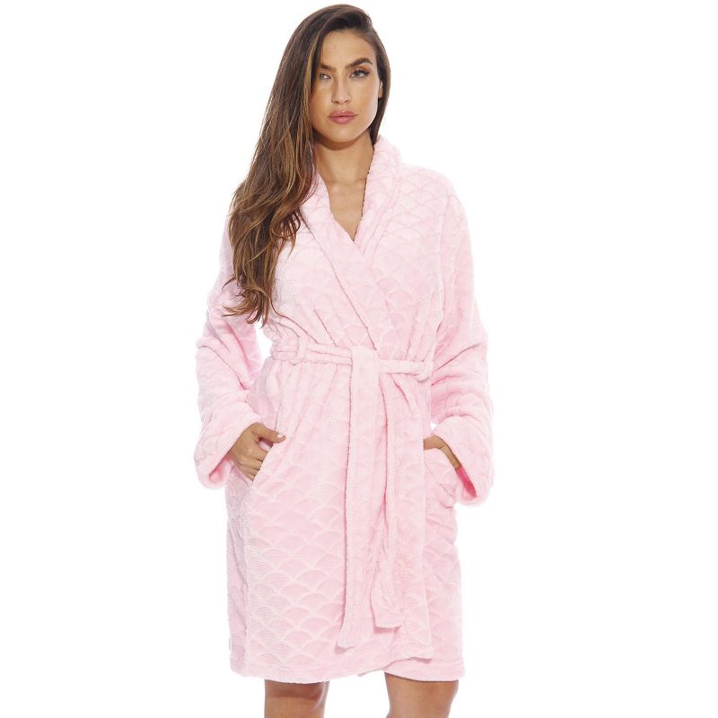 Just Love Womens Plush Solid Robe | Ladies Bathrobe, 1 of 4