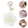 Unique Bargains Cherry Blossoms Pom Pom Handbag Charm 1 Pc - 3 of 4