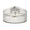 Livex Lighting Industro 3 - Light Semi-Flush Mount in  Brushed Nickel - 2 of 4