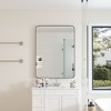 DOMETOUR Wall Mirror 30x40 Inch Black Rectangular Metal Frame for Bathroom, Living Room, Bedroom - 2 of 4