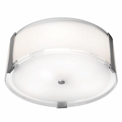 Access Lighting Tara 3 - Light Flush Mount in  Brushed Steel