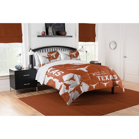 Ncaa Texas Longhorns Hexagon Comforter Set - Full/queen : Target
