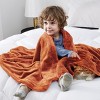 Bedsure | Flannel Blanket Solid 280GSM Soft Fuzzy Plush  Bed Blanket - 2 of 4