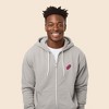 Dalix Donut Embroidered Hoodie Fleece Sweatshirt Zip Front Mens - 4 of 4
