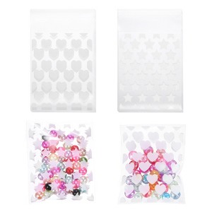 Unique Bargains Pattern Cookies Gifts Favors Treat Bags with Lock Seal Zipper 50 Pcs - 1 of 4