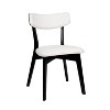 GDFStudio Crystal Mid Century Modern Fabric Upholstered Dining Chairs (Set of 2) - 3 of 4