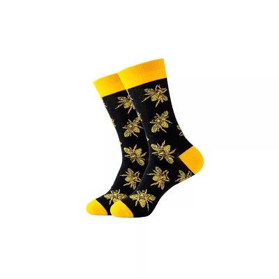 Shiny Bee Patterned Socks - Medium from the Sock Panda (Women's Sizes Adult Medium)