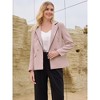 INSPIRE CHIC Women's Notch Lapel Long Sleeve Double Breasted Work Blazer - 2 of 4