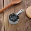 Unique Bargains Measuring Cups 4-Piece Measuring Cup Set Dishwasher Safe Stainless Steel PP 1 Set - 2 of 4