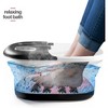 Foot Spa Massager Collapsible option - Includes Remote Control, Pumice Stone, Heat option, Bubbles, Jets and Vibration Button - MedicalKinUsa - image 2 of 4